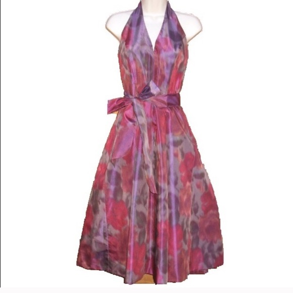 Carmen Marc Valvo Dresses & Skirts - Carmen Marc Valvo Collection Purple Halter Dress